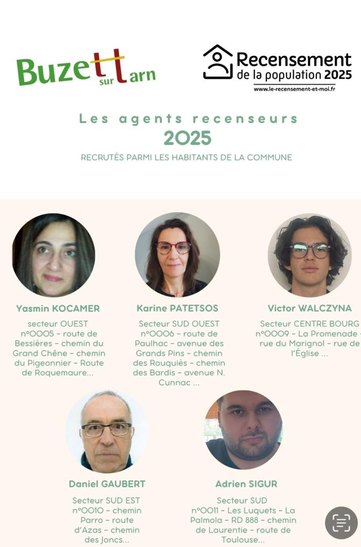 LES AGENTS RECENSEURS